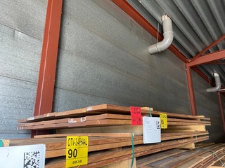 Ca. 21x Guyana Ipé Planken Geschaafd, 21x145mm, lengte 185cm